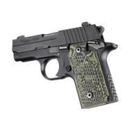 Hogue Sig Sauer P238 Piranha G10 Grip - G-Mascus Green Lava