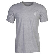 Browning Legacy Flag Short Sleeve T-Shirt - Heather Gray