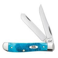 Case Caribbean Blue Bone Mini Trapper Knife