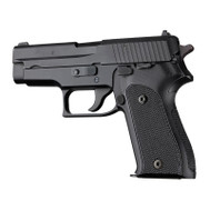 Hogue Sig Sauer P225 Checkered G10 Grips - Solid Black