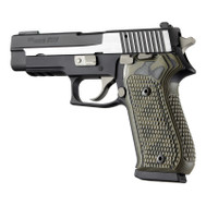 Hogue Sig Sauer P220 DA/SA American Piranha G10 Grip - G-Mascus Green