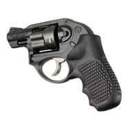 Hogue Ruger LCR Enclosed Hammer Piranha G10 Grip - Solid Black
