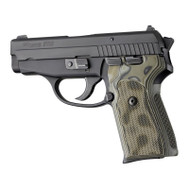 Hogue Sig Sauer P239 DA/SA Checkered G10 Grips  - G-Mascus Green