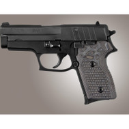 Hogue Sig Sauer P245 P220 Compact Piranha G10 Grip - G-Mascus Black/Gray