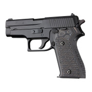Hogue Sig Sauer P225 Piranha G10 Grips - G-Mascus Black/Gray