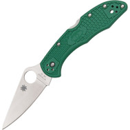Spyderco Delica 4 Lightweight Flat Ground Knife - Green