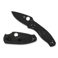 Spyderco Persistence Lightweight Black Blade Knife - Plain