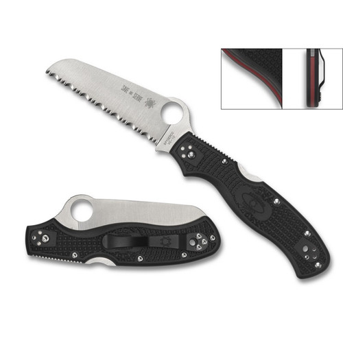 Spyderco Rescue 3 Thin Red Line Knife