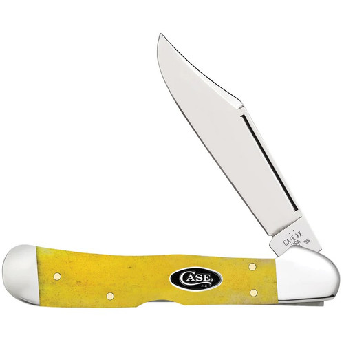 Case Smooth Yellow Bone CopperLock Knife