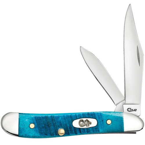 Case Sawcut Jig Caribbean Blue Bone Peanut Knife