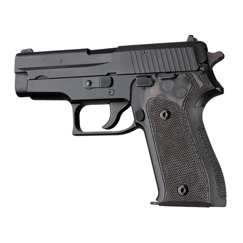 Hogue Sig Sauer P225 Checkered G10 Grips  - G-Mascus Black/Gray