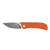 EIKONIC Fairwind Folding Knives  - Safety Orange G10 - Plain Edge