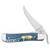 Case Smooth Blue Sycamore Wood RussLock Knife