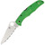 Spyderco Pacific Salt 2 Green LC200N Knife - Serrated