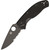 Spyderco Tenacious Black Blade Folding Knife - Partially Serrated