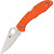 Spyderco Delica 4 Lightweight Flat Ground Knife - Orange