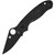 Spyderco Para 3 Lightweight Black Blade Knife - Plain