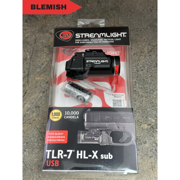 Streamlight TLR-7 HL-X Sub Tactical Gun Light - Glock 43X/48 MOS | Rail