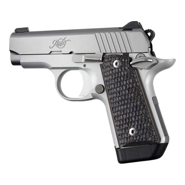 Hogue Kimber Micro .380 Piranha G10 Grip Panels - G-Mascus Black-Gray