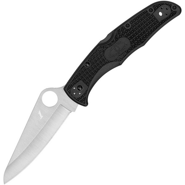 Spyderco Pacific Salt 2 Folding Knife - Plain - Black