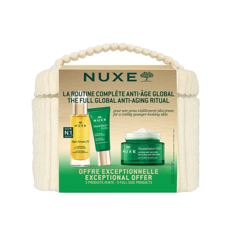 NUXE KIT ANTIEDAD GLOBAL SERUM 30 ML+ NUXURIANCE DIA+ CONTORNO OJOS LABIOS