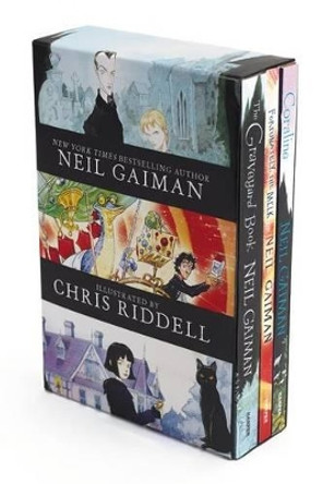 Neil Gaiman/Chris Riddell 3-Book Box Set: Coraline; The Graveyard Book; Fortunately, the Milk Neil Gaiman 9780062379825