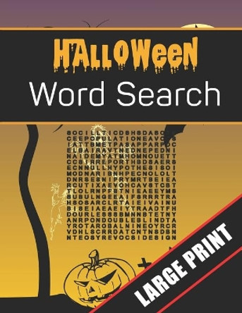 Halloween Word Search Large Print: 96 Word Search Activities for Everyone (Holiday Word Search) Mario Press 9781700186874