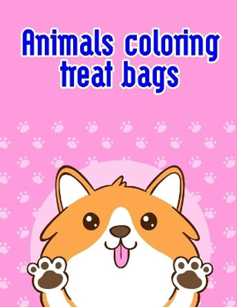 Animals coloring treat bags: Christmas Book, Easy and Funny Animal Images J K Mimo 9781707161973