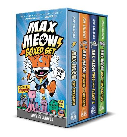 Max Meow Boxed Set: Welcome to Kittyopolis (Books 1-4): (A Graphic Novel Boxed Set) John Gallagher 9780593703625