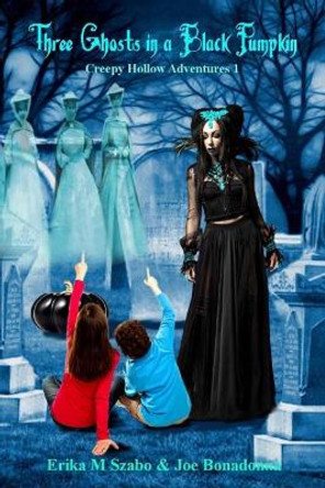 Three Ghosts in a Black Pumpkin by Joe Bonadonna