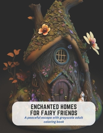 Enchanted Homes for Fairy Friends: A peaceful escape with grayscale adult coloring book Mandy Hughes 9798394737336