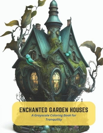 Enchanted Garden Houses: A Grayscale Coloring Book for Tranquility Frankie Stone 9798394756993