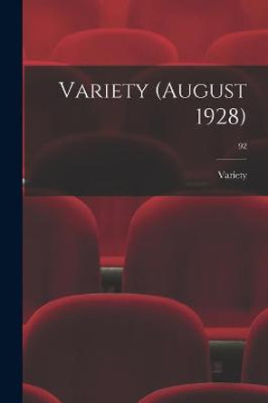 Variety (August 1928); 92 Variety 9781014740809