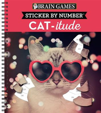 Brain Games - Sticker by Number: Cat-Itude Publications International Ltd 9781639380923