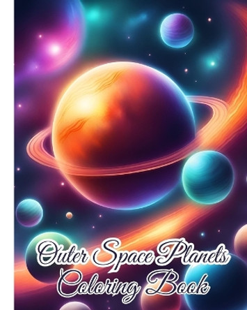 Outer Space Planets Coloring Book by Thy Nguyen