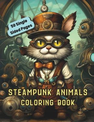 Steampunk Animals Coloring Book by Ministed Night