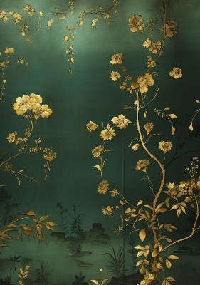 Gold Wallpaper Journal by Alexandra Manfield