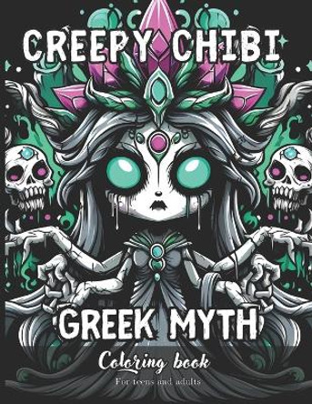 Creepy Chibi Greek Myth Coloring Book for Teens and Adults by Daniel Sanchez