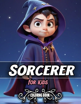 Cute Sorcerer Coloring Book For Kids Ages 4-12 by Pham Huu