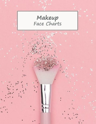 MakeUp Face Charts: Paper Practice Face Charts For Makeup Artists Black Lotus Print 9798613961610
