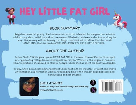 Hey Little Fat Girl Shell-E White 9798348509958