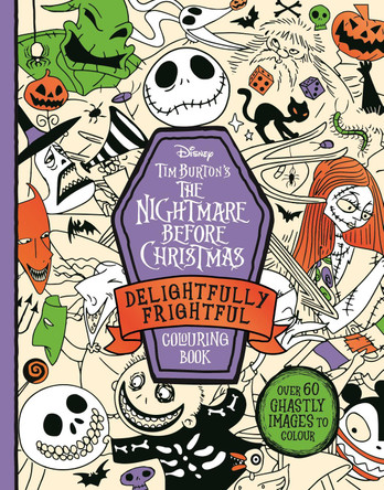 Disney Tim Burton's The Nightmare Before Christmas Delightfully Frightful Colouring Book Walt Disney 9781835870716