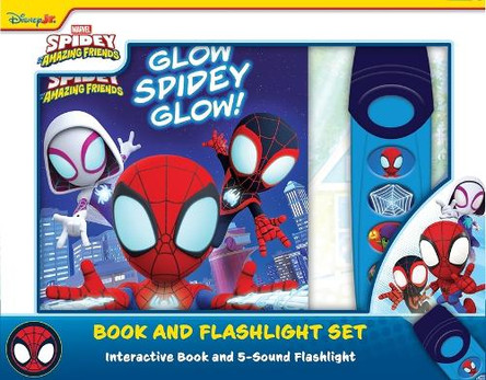 Disney Junior Marvel Spidey Glow Spidey Book & 5 Sound Flashlight P I kids 9781503774346 [USED COPY]