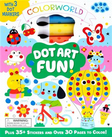 Colorworld: Dot Art Fun!: Plus 35+ Stickers and Over 30 Pages to Color! Editors of Silver Dolphin Books 9781667209906