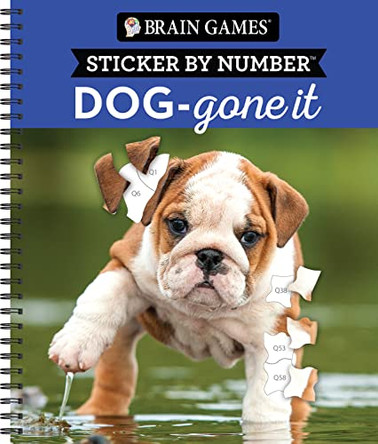Brain Games - Sticker by Number: Dog-Gone It (28 Images to Sticker) Publications International Ltd 9781639383726
