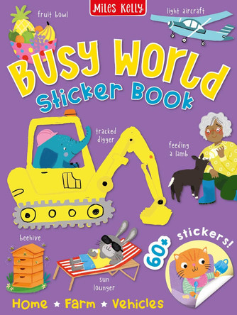 Busy World Sticker Book Miles Kelly 9781789897982