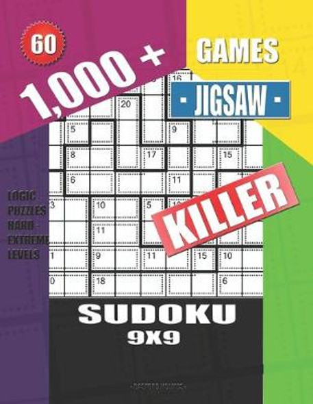 1,000 + Calcudoku sudoku 9x9: Logic puzzles medium - hard levels by Basford  Holmes, Paperback