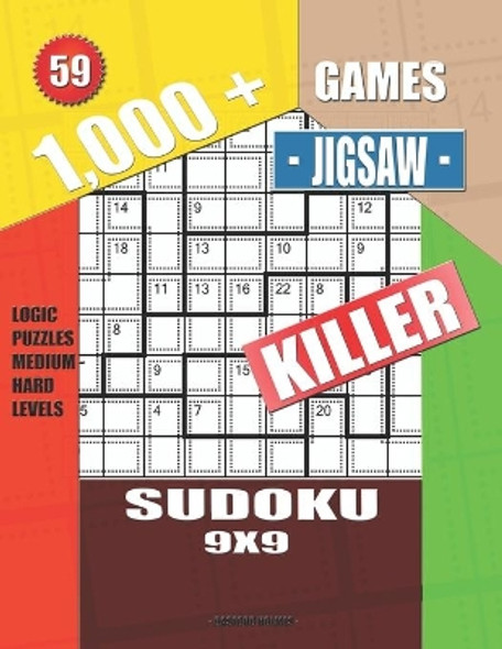 1,000 + Collection sudoku killer 12x12: Logic puzzles hard levels  (Paperback)