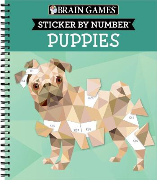 Brain Games - Sticker by Number: Puppies Publications International Ltd 9781639381708