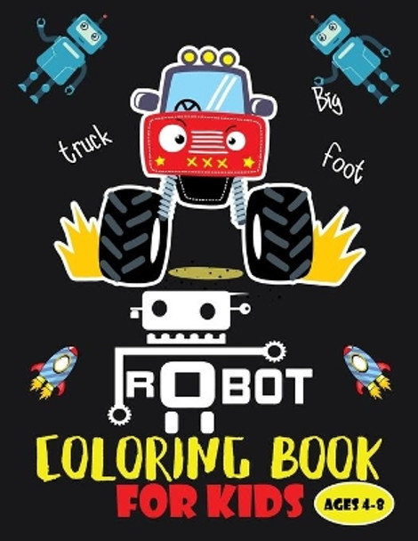 Robot coloring book For Kids Ages 4-8: Robot Coloring Book: Great Coloring Pages For Kids Ages 4-8 - 8.5x11 inches Second Language Journal 9781670342638